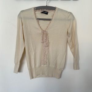 Dolce & Gabbana V neck lace sweater